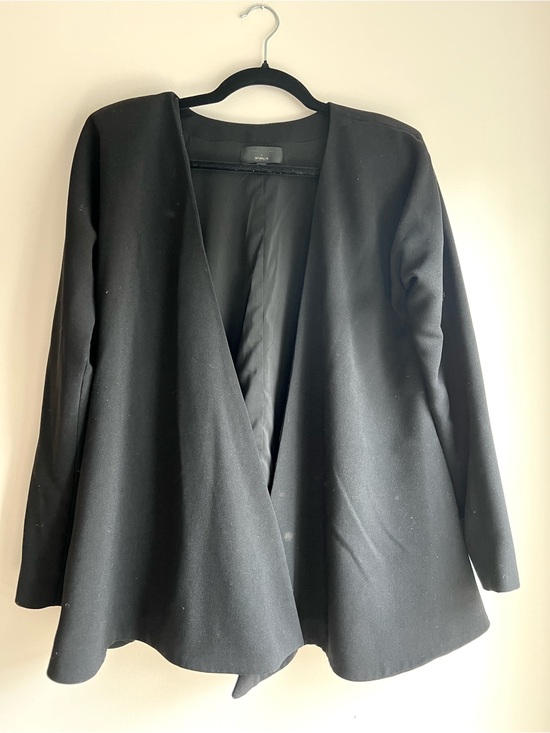 REVOLVE Jackets & Blazers - REVOLVE x Michael Costello Black Open-Front Draped Blazer